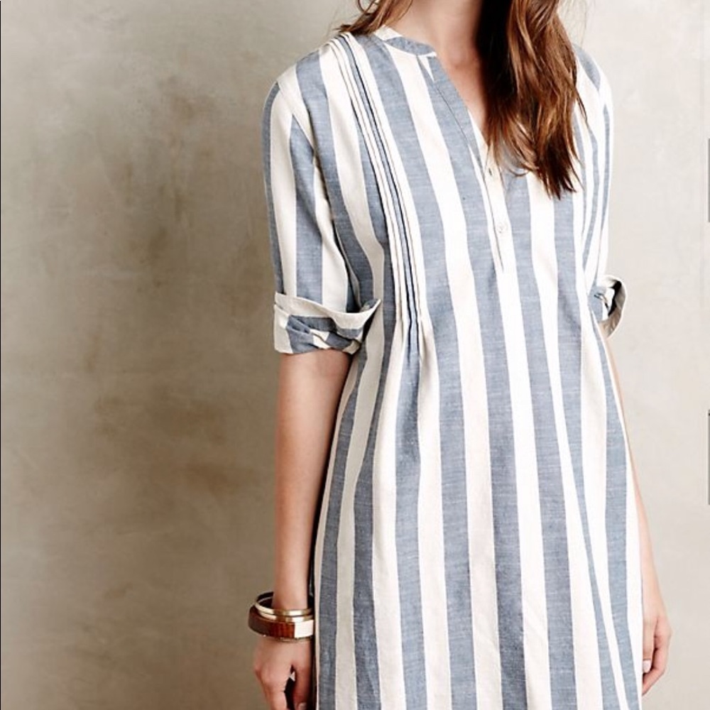 Anthropologie Nilima Tunic Striped Dress
